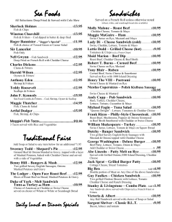 Sea Foods - Maggie`s Pub