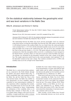 On the statistical relationship between the geostrophic wind and sea