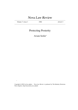 Protecting Posterity