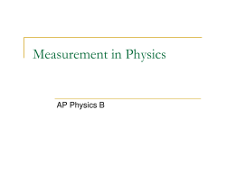 Measurement in Physics