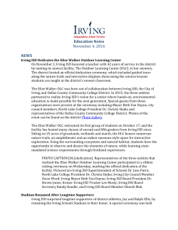 Education Notes November 4, 2016 NEWS