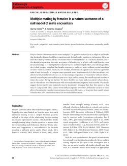 Multiple mating by females is a natural outcome of a null