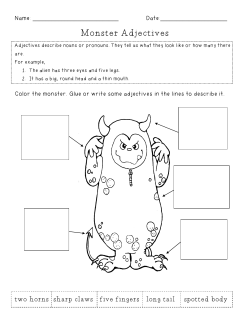 Monster Adjectives