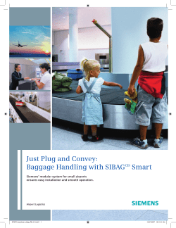 Just plug and convey: Baggage handling with SIBAGCIS Smart Just
