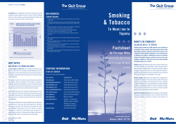 Smoking and Tobacco