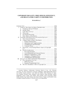 copyright equality: free speech, efficiency, and