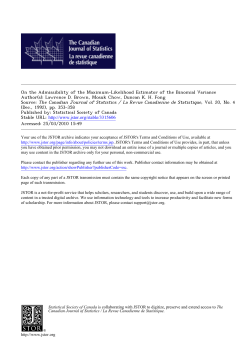 On the Admissibility of the Maximum-Likelihood