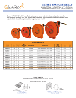 Series GH Industrial Duty Hose Reel Information