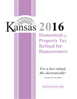 2016 Homestead Claim Instructions and Forms