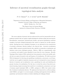 Inference of ancestral recombination graphs