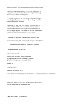 Project Gutenberg`s Anne Bradstreet and Her Time, by Helen