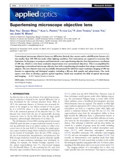 Superlensing microscope objective lens