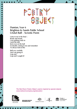 Cricket Ball - Acrostic Poem