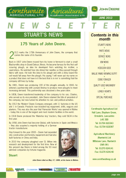 newsletter - Cornthwaite AG