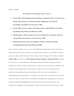 The Violence of Sovereignty, Review Essay