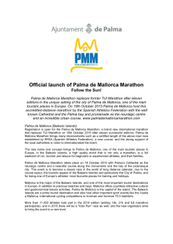 Official launch of Palma de Mallorca Marathon
