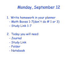 Monday, September 12 - Plain Local Schools