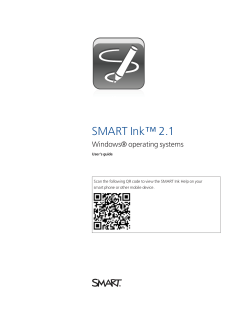 SMART Ink 2.1 user`s guide for Windows operating systems