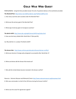 Cold War Web Quest - Holy Family Regional School