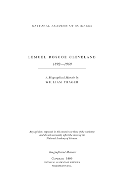 lemuel roscoe cleveland - National Academy of Sciences