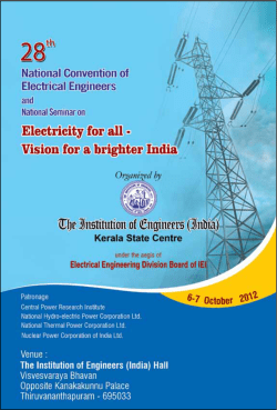 Untitled - The Institution of Engineers (India) Kerala State Centre
