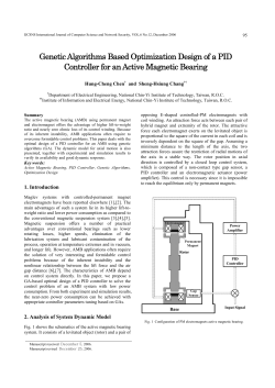 Genetic Algorithms Based Optimization Design of a PID Controller