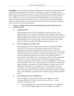 Civil Rights refer to those things that the government must do to