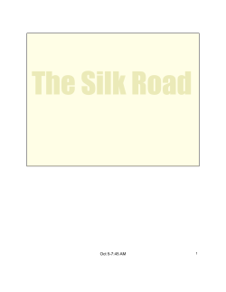 Silk Road - Wyoming City Schools