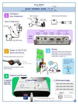 Quick Training Guide - TT-12