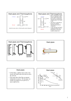 Heat Pipes And Thermosyphons