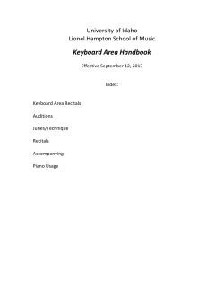 Piano - University of Idaho