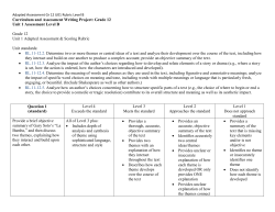 Grade 12 Unit 1 Assessment Level B Grade 12 Unit 1 Adapted