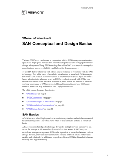 SAN Conceptual and Design Basics