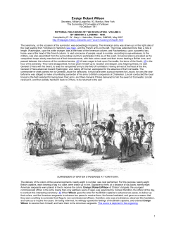 Ensign Robert Wilson at Yorktown