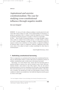 Aspirational and aversive constitutionalism: The