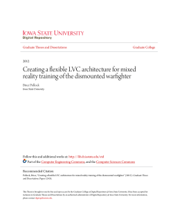 Creating a flexible LVC architecture for mixed reality training of the