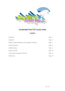 Accelerated Free Fall Course Notes