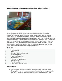 How to Make a 3D Topographic Map for a School Project