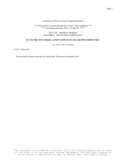 NJSA 20:4-1 - State of New Jersey