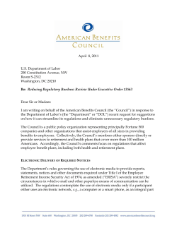 1. - American Benefits Council