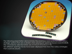 The following presentation demonstrates the enormous word
