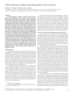 Mid-Cretaceous seafloor spreading pulse: Fact or fiction?