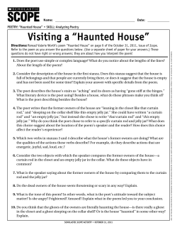 Visiting a “haunted house”