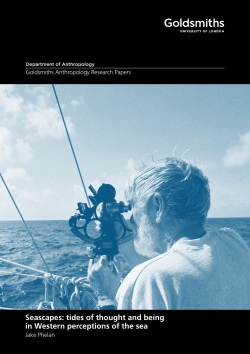tides of thought and being in Western perceptions of the sea