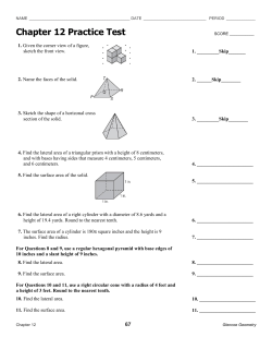 Chapter 12 Practice Test