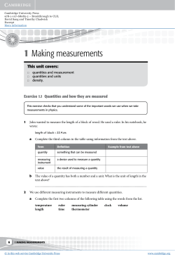 1 Making measurements - Beck-Shop