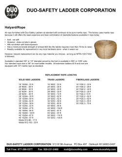 DUO-SAFETY LADDER CORPORATION