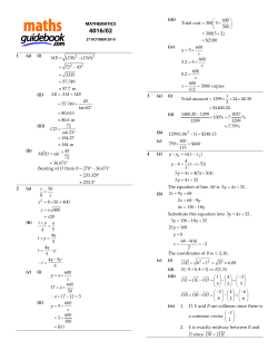 MATHEMATICS 1 (a) (i) (ii) (iii) (b) &circ; sin 72 36.671 MBD