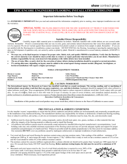 engineered hardwood flooring installation guidelines