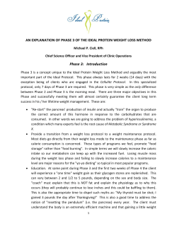 an explanation of phase 3 of the ideal protein